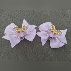 2 Lavender Disney Figment Hair Bows